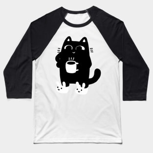 Morning cat / morning person Baseball T-Shirt